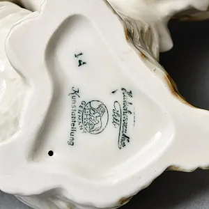 Фарфоровая Статуэтка Пара Собак, «СПАНИЕЛИ», Hutschenreuther,  Германия -1965 год.