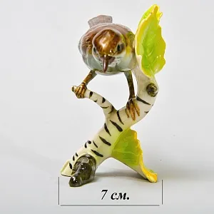 Коллекционная Фарфоровая статуэтка «Птица на березовой ветке», Goebel Германия 1972 - 1979 годы.