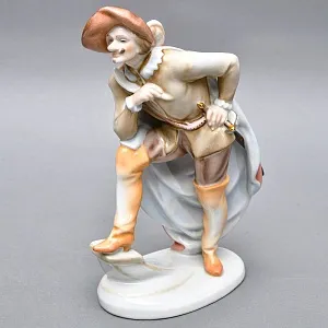Коллекционная Фарфоровая статуэтка «Сирано де Бержерак», Herend Венгрия, середина ХХ века. 
