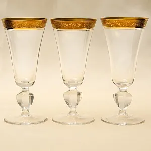 Хрустальные Бокалы для Шампанского «Marlowe», Theresienthal Германия, 50 -е годы ХХ века.