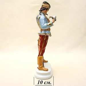 Большая Коллекционная Фарфоровая Cтатуэтка «ГУСАР» HEREND Венгрия 1949-1960 годы.