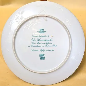 Редкое! Коллекционное Блюдо - Тарелка «Мифы, сказания. Золотой Петушок» Фарфор Hutschenreuther, Германия-1980 год.