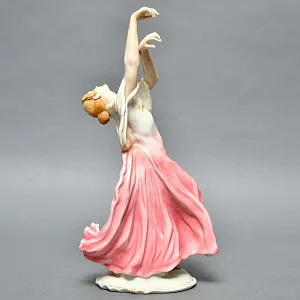 Редкость!!! Большая Фарфоровая Статуэтка «Айседора Дункан», Карл Энс / Karl Ens,  Германия, 30-е гг.