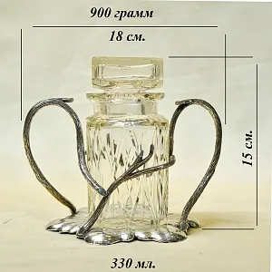 Винтажная Хрустальная Емкость - Банка с крышкой, Walker&Hall. Англия, SHEFFIELD.