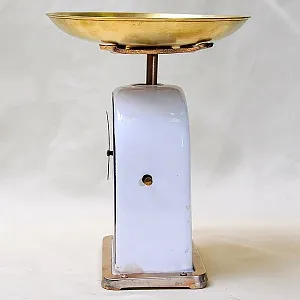 Редкость! Антикварные Кухонные Фарфоровые Весы на 10 кг. KRUPS IDEAL, Германия -1915 год.