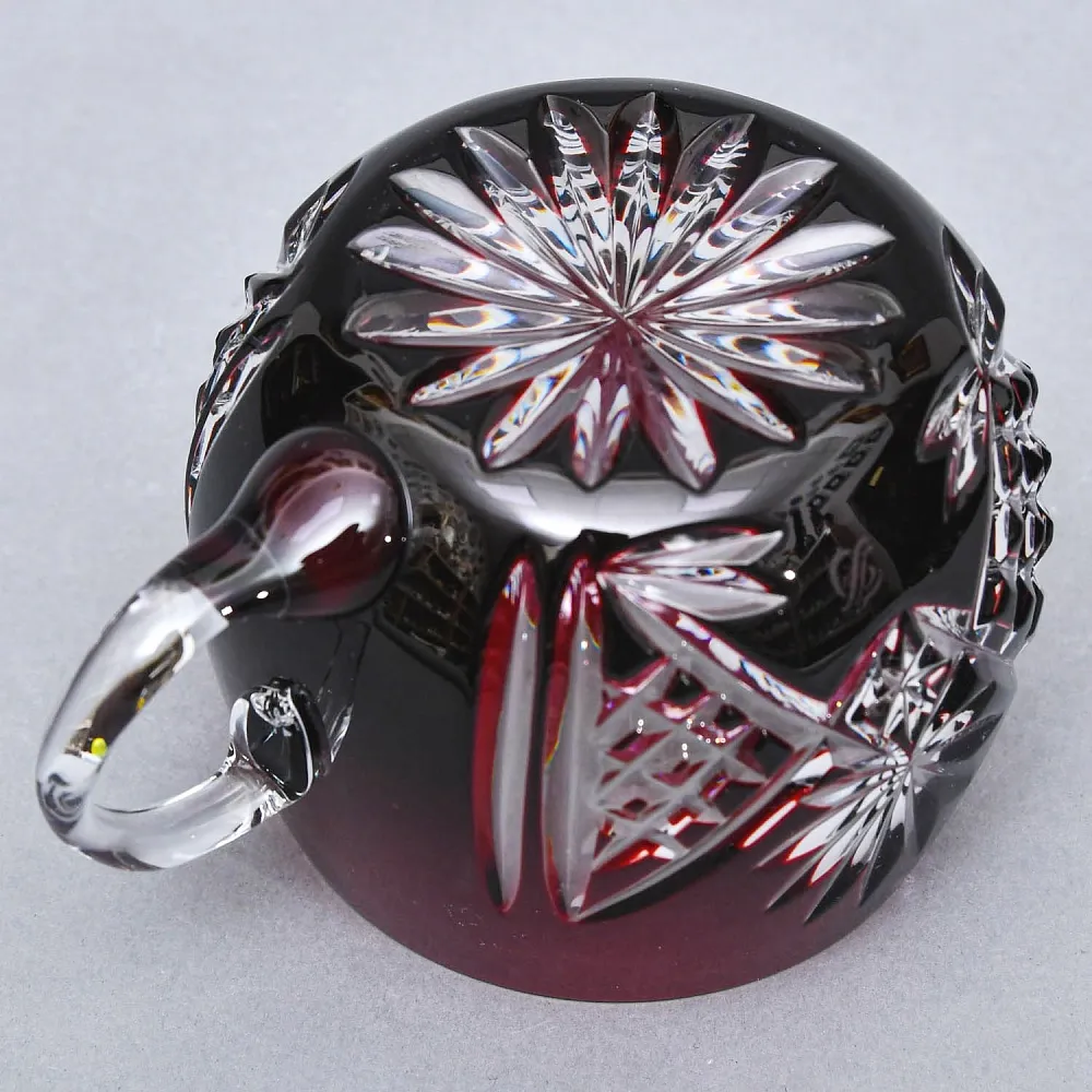 Редкость! «Рубиновый Хрусталь» Набор Крюшонница с Чашками, DOROTHEENHUTTE Германия.