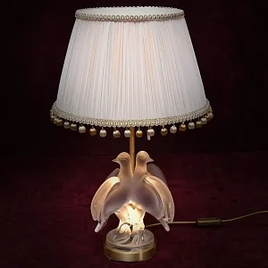 Электрическая Настольная Лампа - Светильник «ARIANE»,  Хрусталь Laligue Франция.