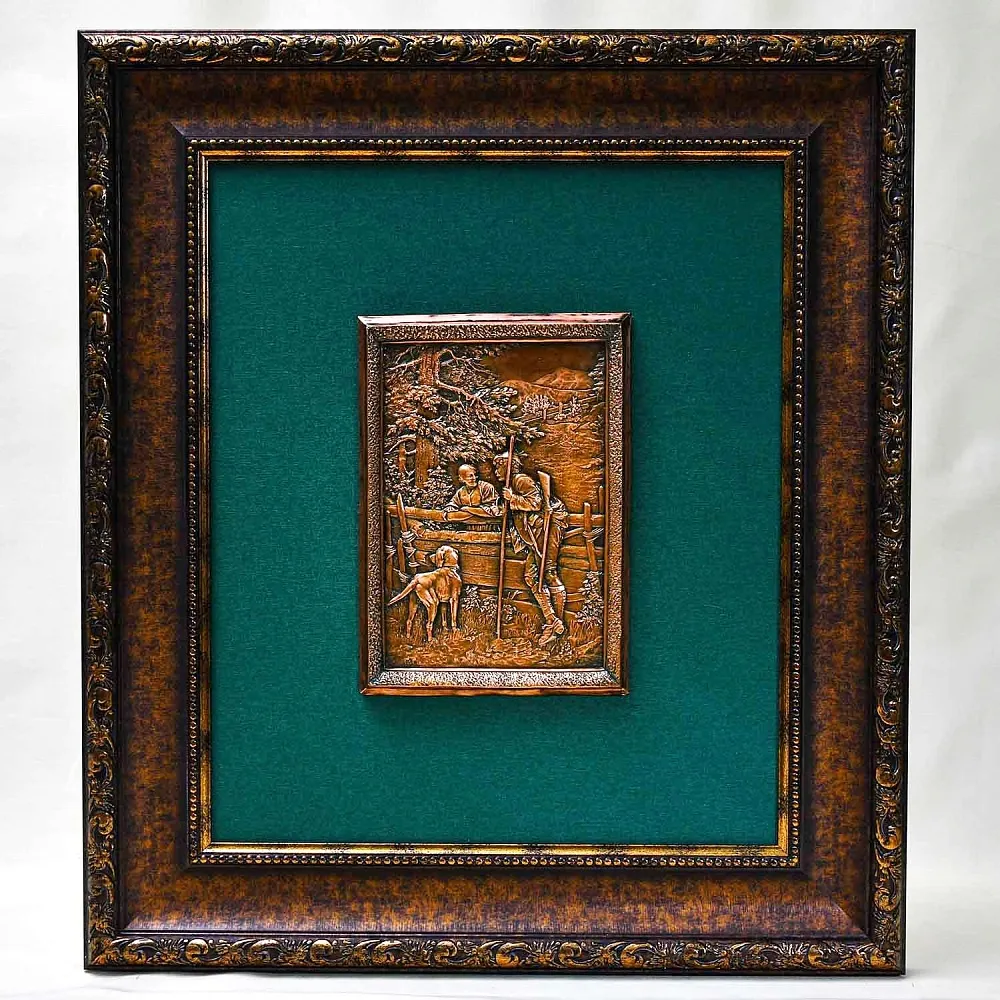 Настенное Панно - Картина - Барельеф «Случайное Свидание» Германия -30 гг.