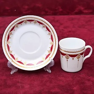Коллекционная Фарфоровая Кофейная Пара FURSTENBERG, Германия - вторая половина ХХ века.