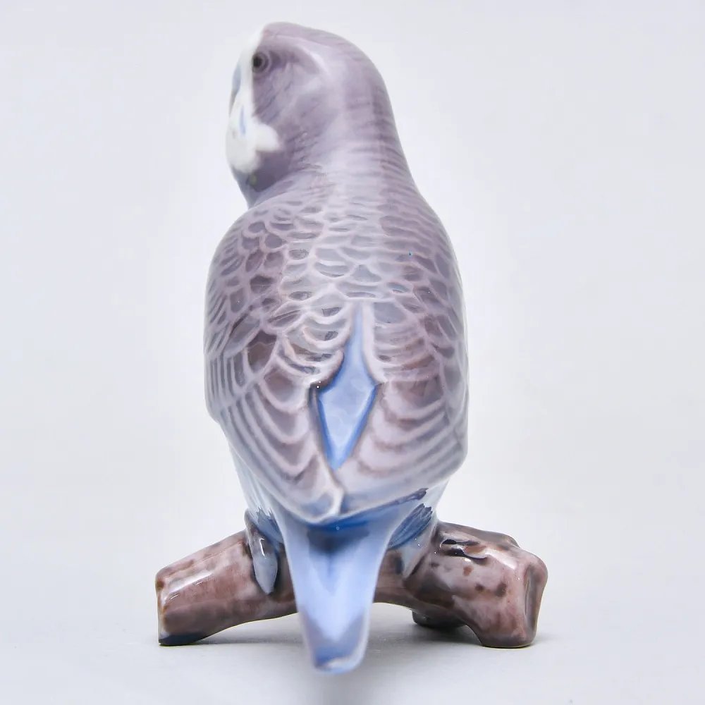 Авторская Фарфоровая статуэтка «Волнистый попугай», Bing&Grøndahl Дания,  1970 - 1983 гг.