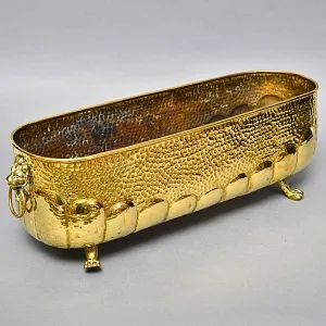 Большой Антикварный Латунный Зольник - Кашпо, Франция начало ХХ века. 