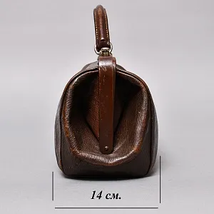 Старинная Дорожная Сумка - Саквояж, кожа, Западная Германия начало ХХ века.