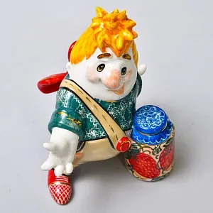 Авторская Коллекционная Фарфоровая Статуэтка «КАРЛСОН», Россия.