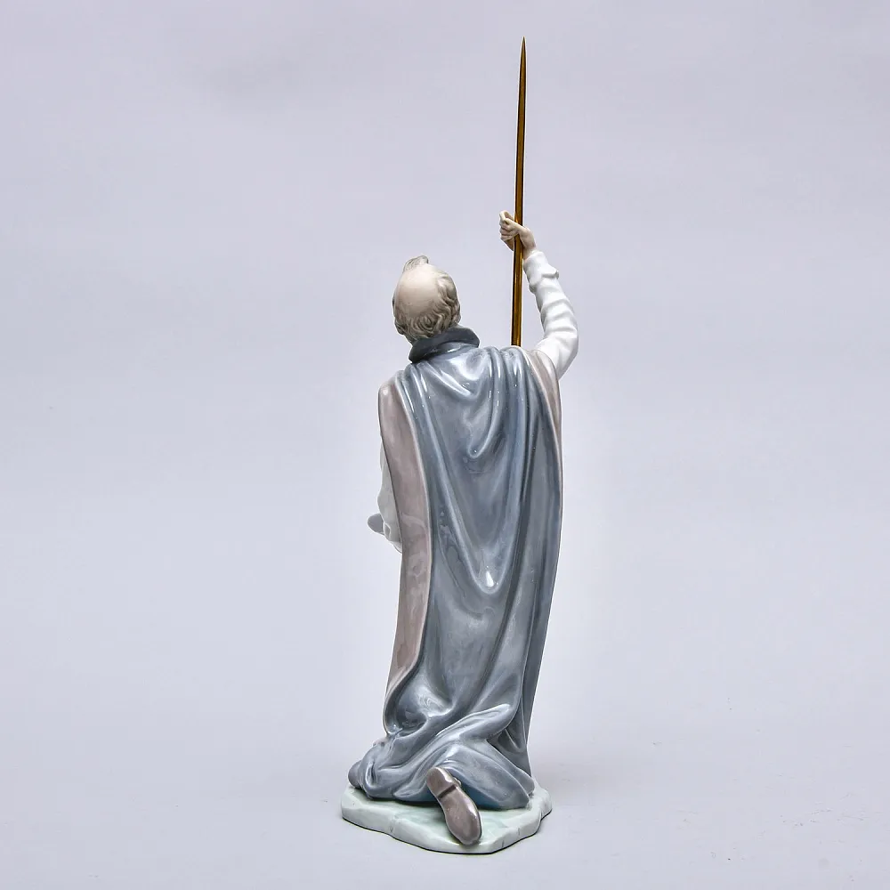 Коллекционная Фарфоровая статуэтка «Дон Кихот с копьем», Lladro Испания, 1984 - 1989 годы. 
