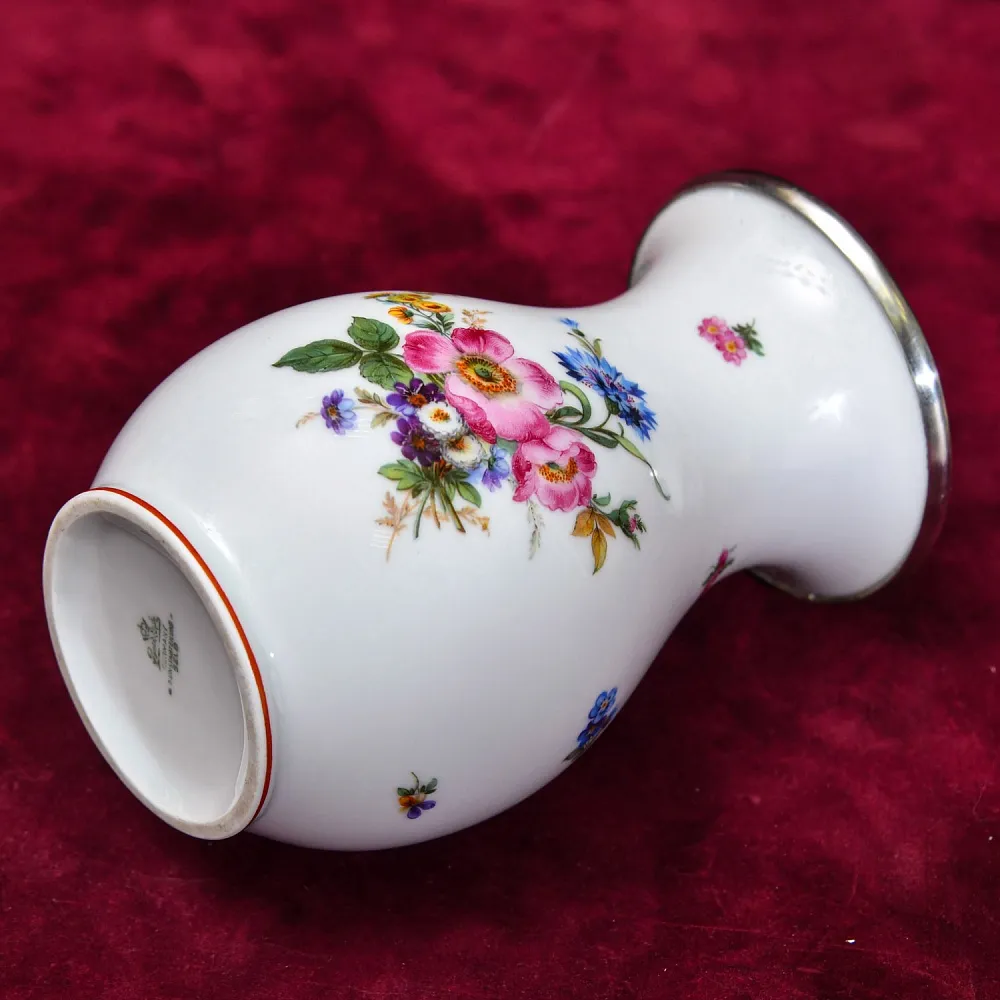 Классическая Фарфоровая Вазочка «Летний букет», Rosenthal Германия - 1946 год.