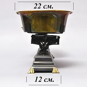 Старинные Кухонные весы на 10 кг. с двумя латунными чашами. Франция начало ХХ века!