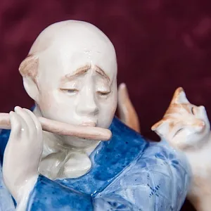 Коллекционная Фарфоровая статуэтка «КАШТАНКА», ДФЗ Дулево Россия. 