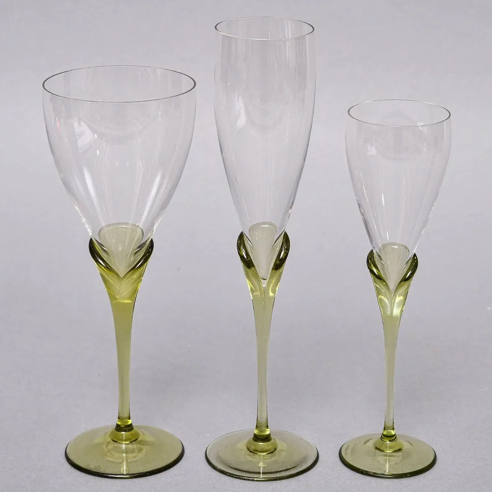 Набор «Эгоист» Три Фужера «Papyrus», Хрусталь Rosenthal Studio Line, Германия -1960-69 гг.