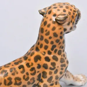 Коллекционная Фарфоровая статуэтка «ЯГУАР», Bing&Grøndahl Дания - середина ХХ века.