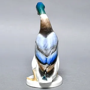 Птица - Фарфоровая Статуэтка «Утка - СЕЛЕЗЕНЬ», ROSENTHAL Германия -1956 год.