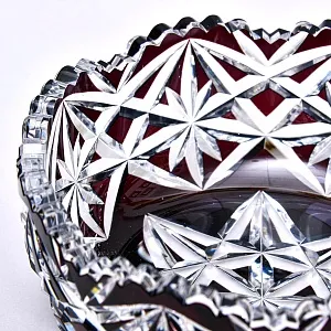 Конфетница - Фруктовница Цветного Хрусталя WMF Crystal Cabinet Германия, конец 60-х гг.