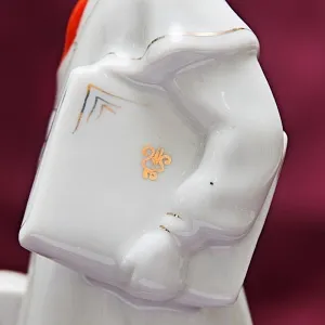 Коллекционная Фарфоровая статуэтка «Девочка Пионерка со скрипкой», «Красный фарфорист» Чудово, СССР -1958 год. 