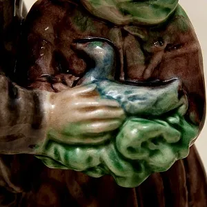 Коллекционная статуэтка «Казка про кривеньку качечку» Обливная керамика, СССР ЛКСФ - 50-е гг.