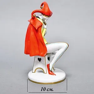 Редкая! Коллекционная Фарфоровая статуэтка «Придворный шут», GOEBEL Германия - 1986 год. 