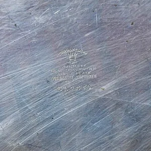 Большой Металлический Поднос, Silverplate, SHEFFIELD Англия.