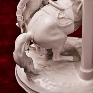 Редкая! Фарфоровая статуэтка «ТРЕНИРОВКА», Wiener Porzellanmanufaktur Augarten, Австрия, середина ХХ века.