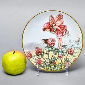 Коллекционная Фарфоровая Тарелка - Блюдо «Фея Клевера», Wedgwood Англия - 1989 год. 