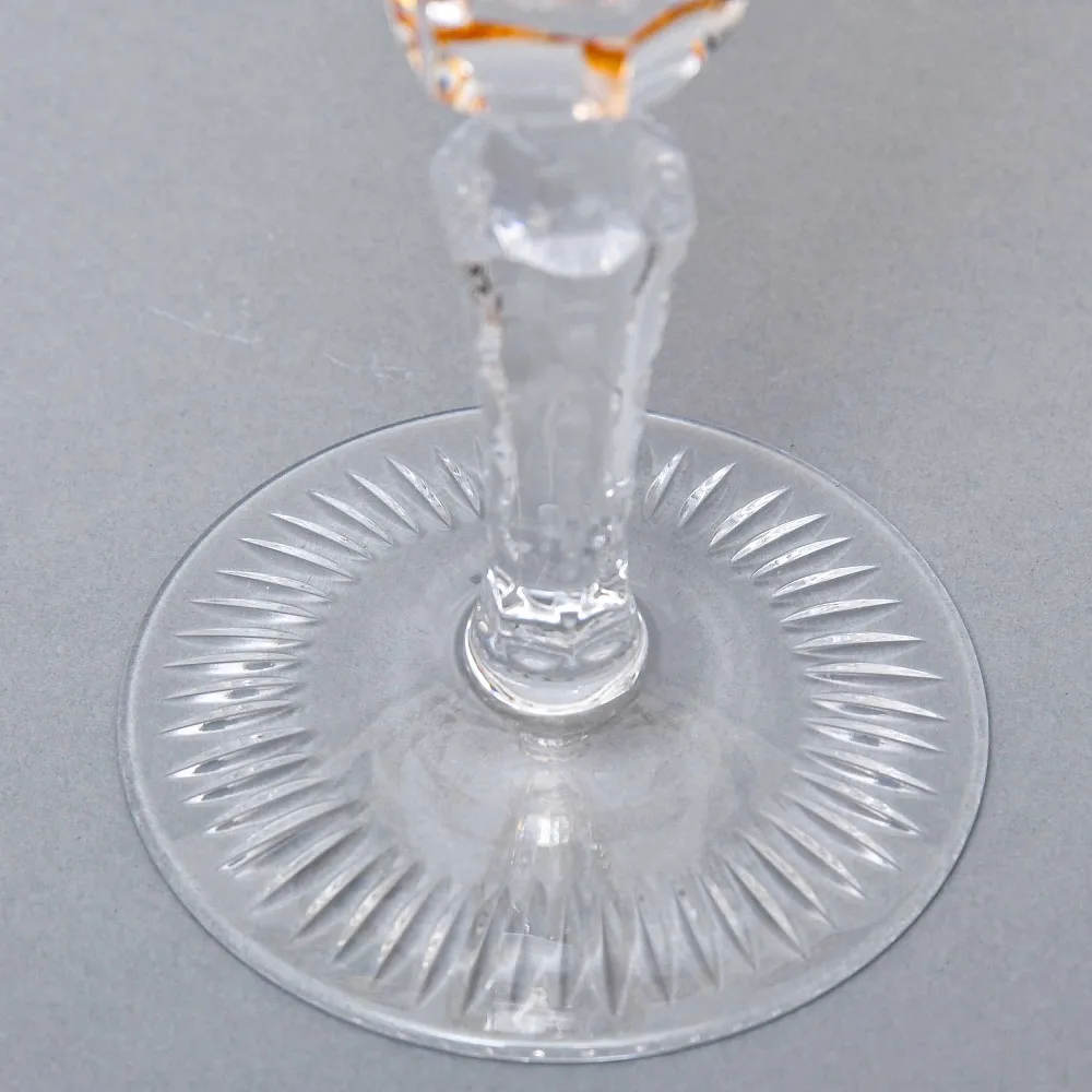 Бокалы для Шампанского из Цветного Хрусталя «Виноград», NACHTMANN Германия, 60 -е годы ХХ века.