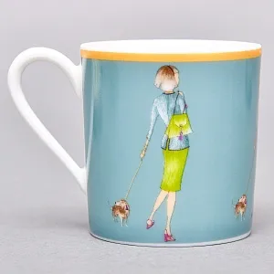 Набор из 4-х Кофейных пар «За покупками - Shopping», Limoges Medard de Noblat Франция, конец ХХ века.