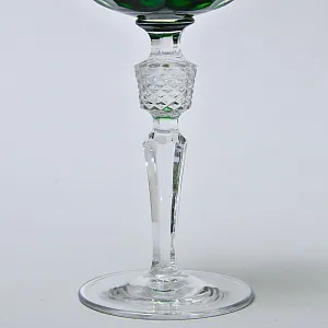 Хрустальный Бокал для вина серия «BRISTOL» зелёного цвета, NACHTMANN Германия, 70 -е годы ХХ века.