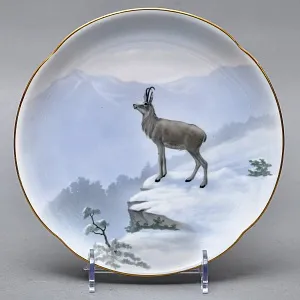 Столовый Фарфоровый сервиз «Охота» на 12 персон, Kaestner Saxonia Германия, первая половина ХХ века.