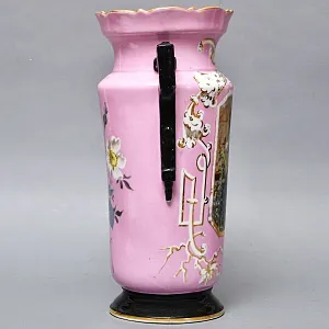 Редкость! Антикварные Парные Фарфоровые Вазы «Мгновения детства», Франция, конец XIX века. 