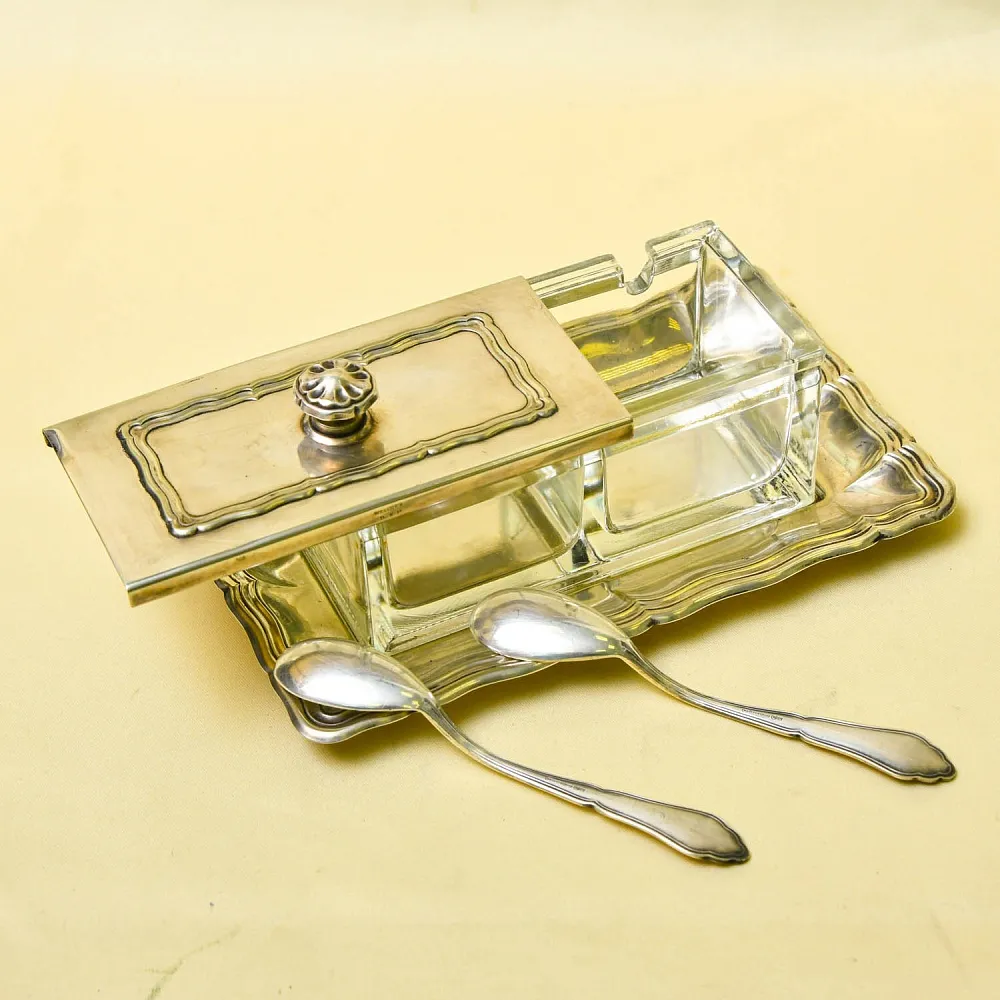 Набор для специй или соусов с двумя отделениями, Wellner Германия 1935 - 1958 годы.