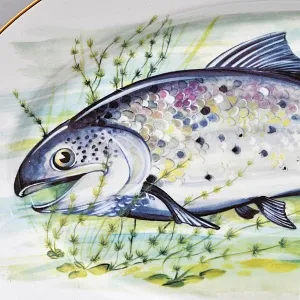 Столовый «Рыбный» Сервиз на 6 персон, Фарфор Limoges / Лимож Франция, конец ХХ века.