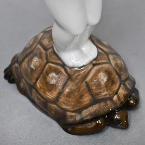 Антикварная Фарфоровая статуэтка «Девочка на черепахе», ROSENTHAL Германия, середина ХХ века.