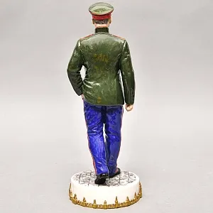 Коллекционная Авторская Статуэтка «Комиссар Государственной Безопасности СССР - Берия Л.П.», фарфор, Россия. 