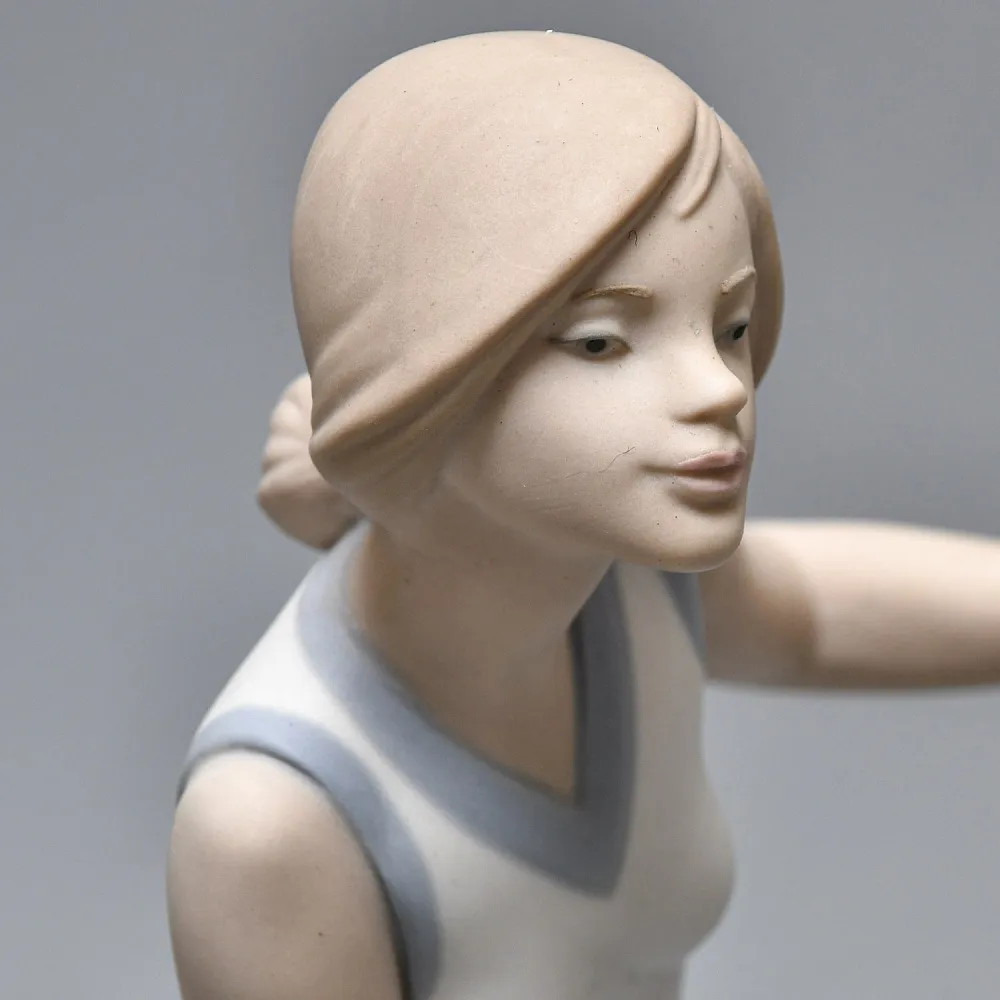 Парные Фарфоровые статуэтки «Теннисистка и Теннисист», Lladro Испания, 1982 - 1987 годы. 