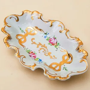 Небольшое Сервировочное  Блюдо - Тарелка - Мелочевница Фарфор Limoges Лимож Франция.