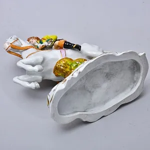 Коллекционная Фарфоровая статуэтка «Охотник на лошади», Scheibe-Alsbach Германия, середина ХХ века.