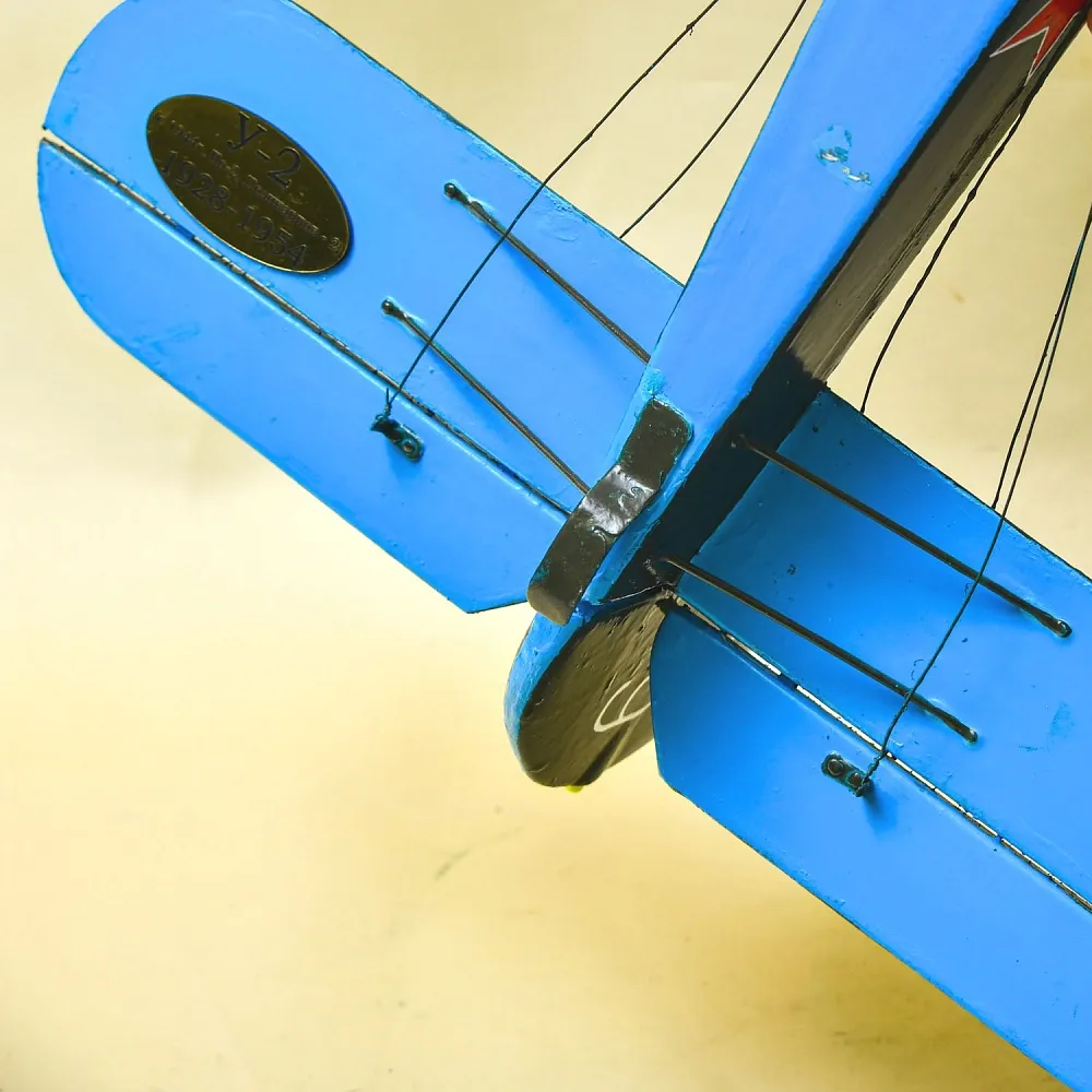 Винтажная Большая Деревянная Модель Самолёта «У-2 или По-2», СССР вторая половина ХХ века.