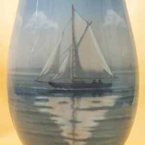 Большая  Фарфоровая Ваза «Белый Парус», B&G Copenhagen Porcelain, Дания - 1970-1983гг.