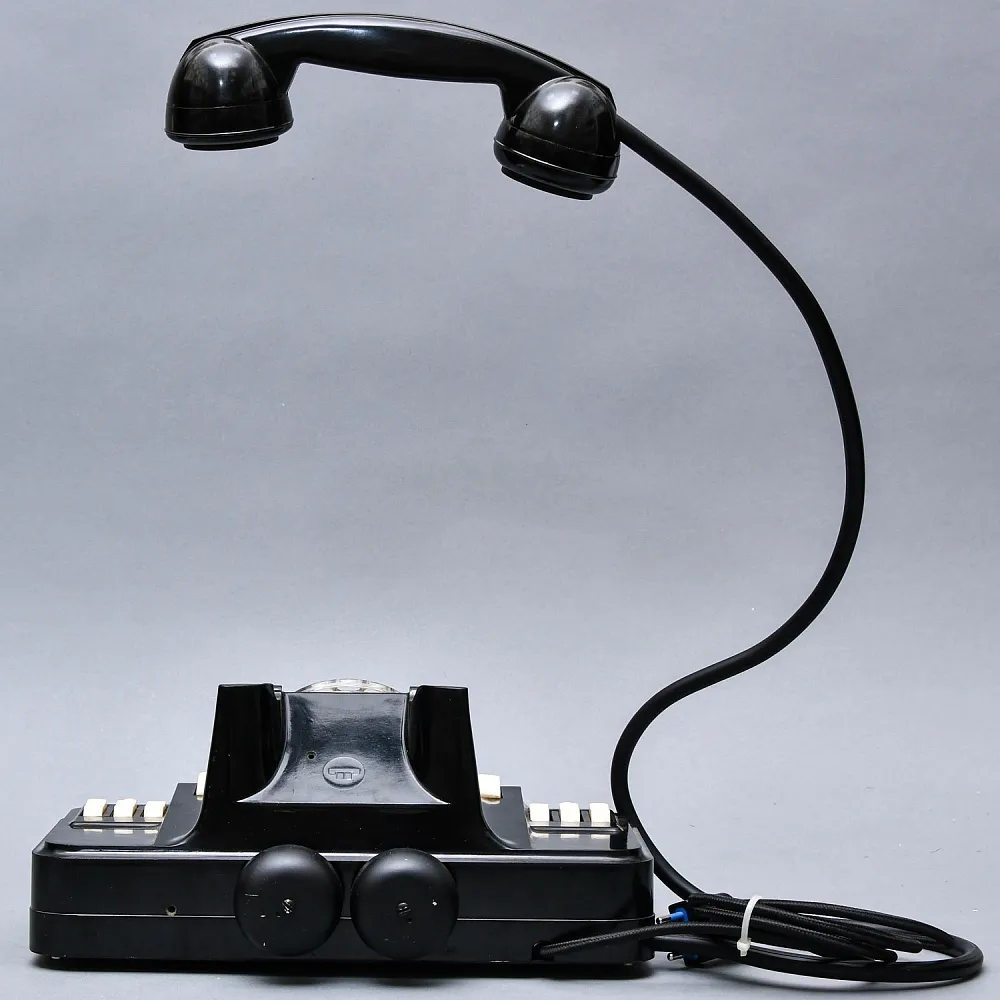 Настольная Электрическая Лампа - Светильник «Директорский Телефон КД-6 Гербовый» СССР - 1965 год.