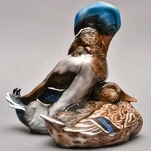 Коллекционная Фарфоровая статуэтка «Птицы. Утка и Селезень», ROSENTHAL Германия, 1922 - 1933 годы.