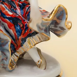 Редкость! Авторская Фарфоровая статуэтка «Испанский танец», СССР ЛЗФИ, 1967 - 1983 годы. 