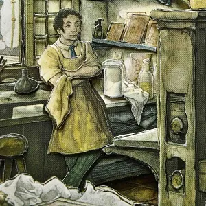 Объемная Картина - Панно в технике 3D декупаж «Старинная типография», 70-е годы ХХ века.