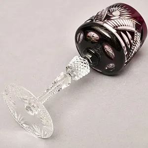 Хрустальный Бокал для вина серия «IMPERIAL» аметистового цвета, JOSEPHINENHUTTE Германия, 50-е годы ХХ века.